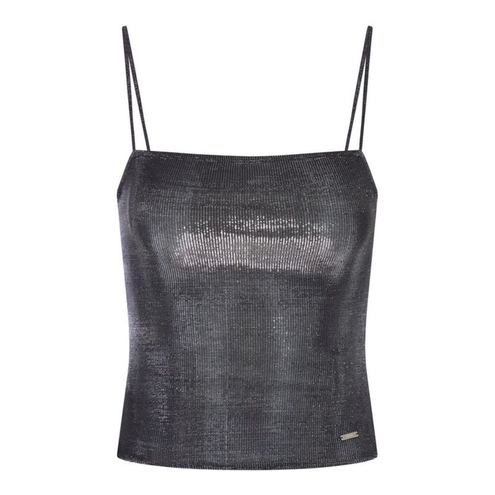 Gucci Women Jersey Top With Iridescent Effect